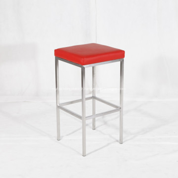 Tabouret de bar moderne en acier inoxydable